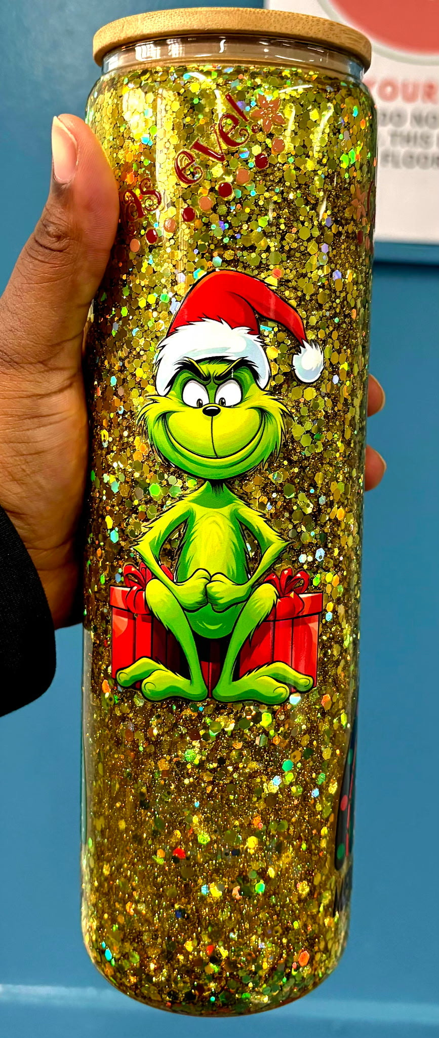 Ready-to-Ship 25oz Glass Snowglobe W/Handle